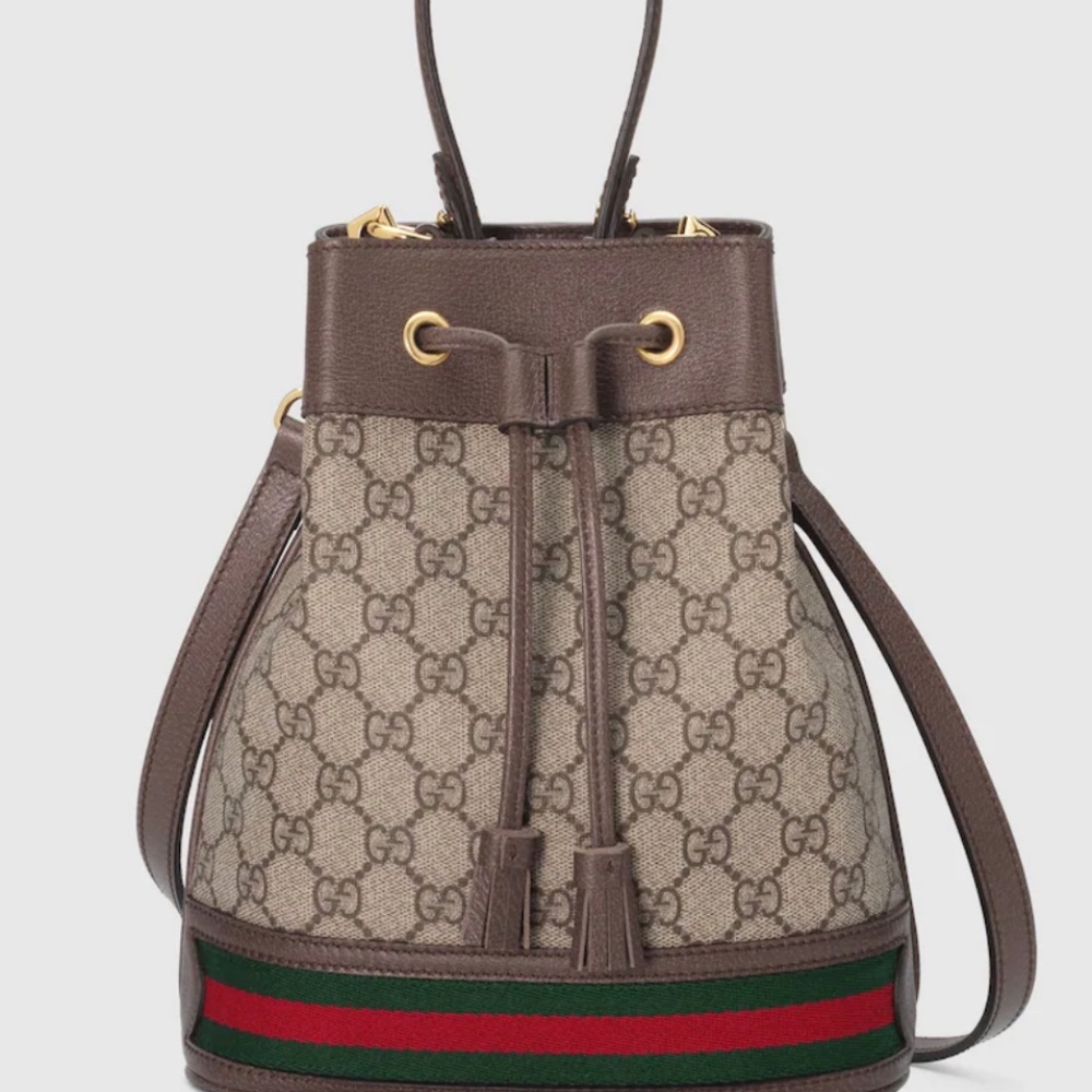 New Gucci Ophidia GG Small Bucket Bag